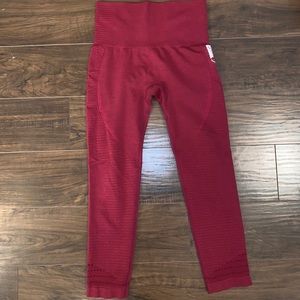 Gymshark Maroon Capri Leggings